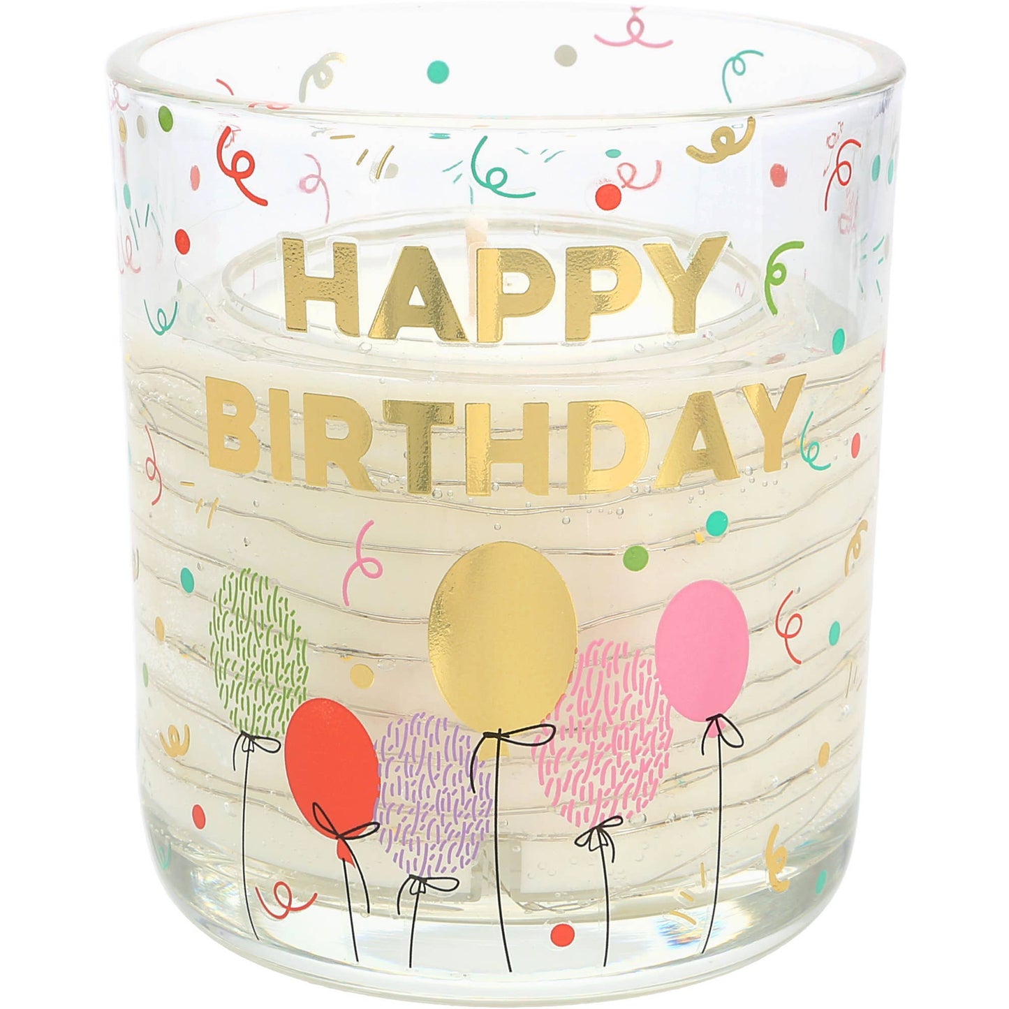 Happy Birthday - 3.5 oz Candle with LED Accents