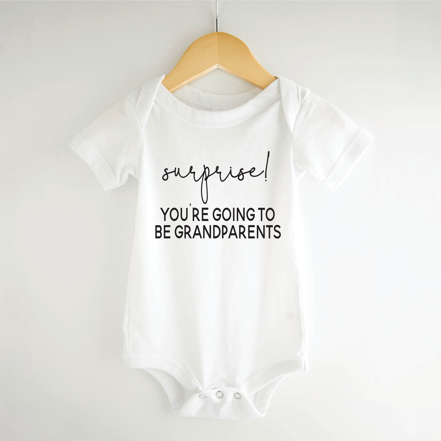 Surprise Grandparents Pregnancy Announcement Onesie