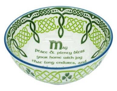 Ceramic Blessing Bowl Shamrock