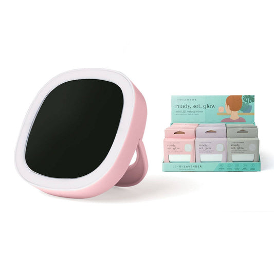 Lemon Lavender LED Light Up Mini Mirror