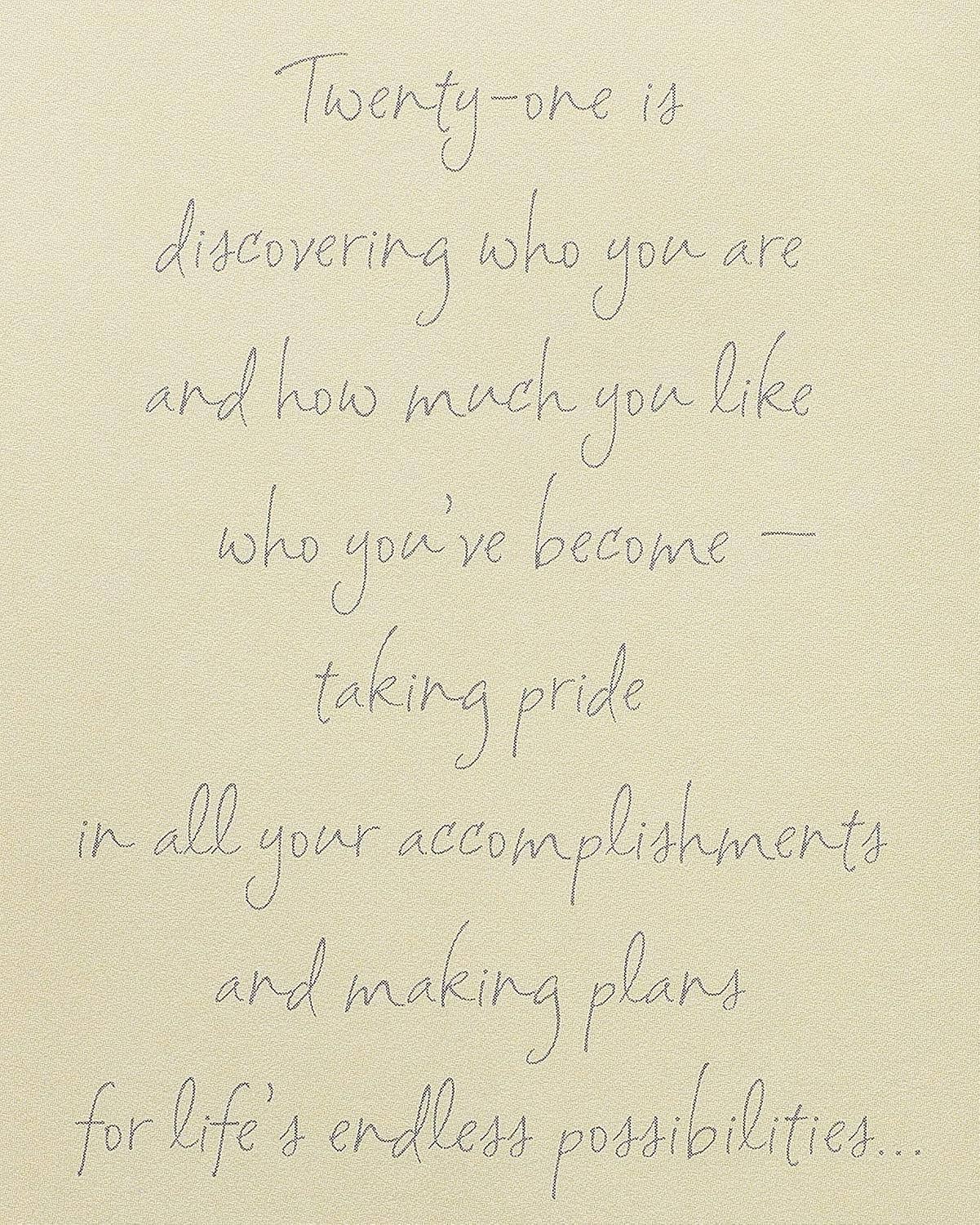 21st Birthday Card for Anyone (Time to Dream)