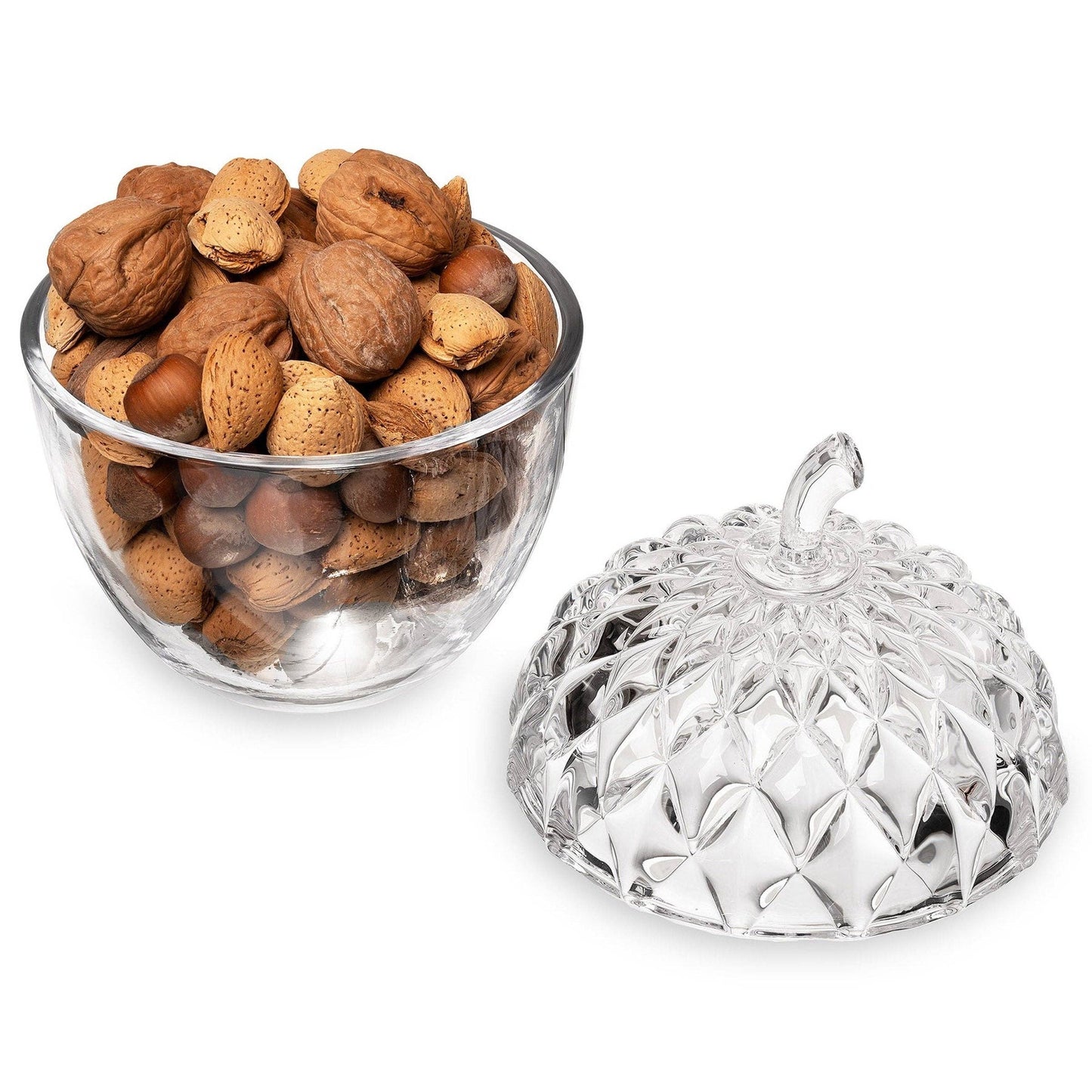 Harvest Acorn Crystal Covered Jar - Thanksgiving - Fall