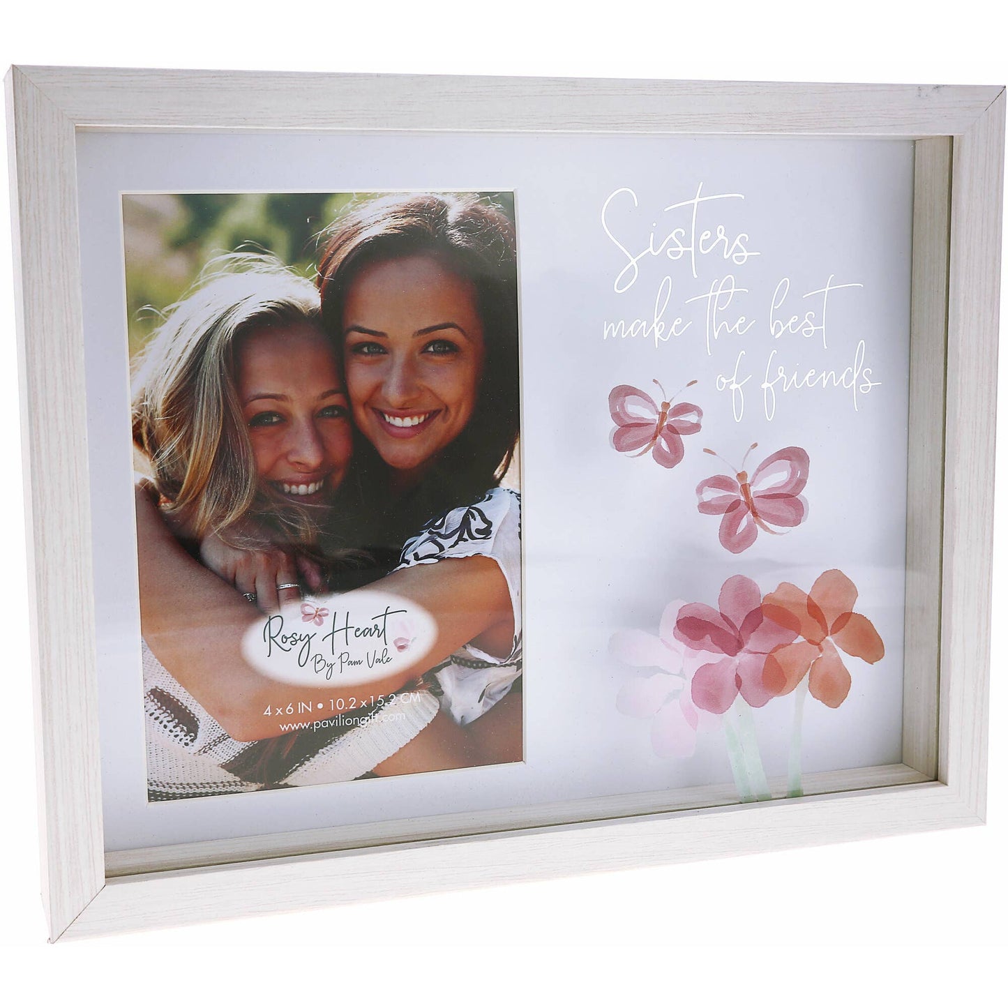 Sisters - 9.5" x 7.5" Shadow Box Frame
(Holds 4" x 6" Photo)