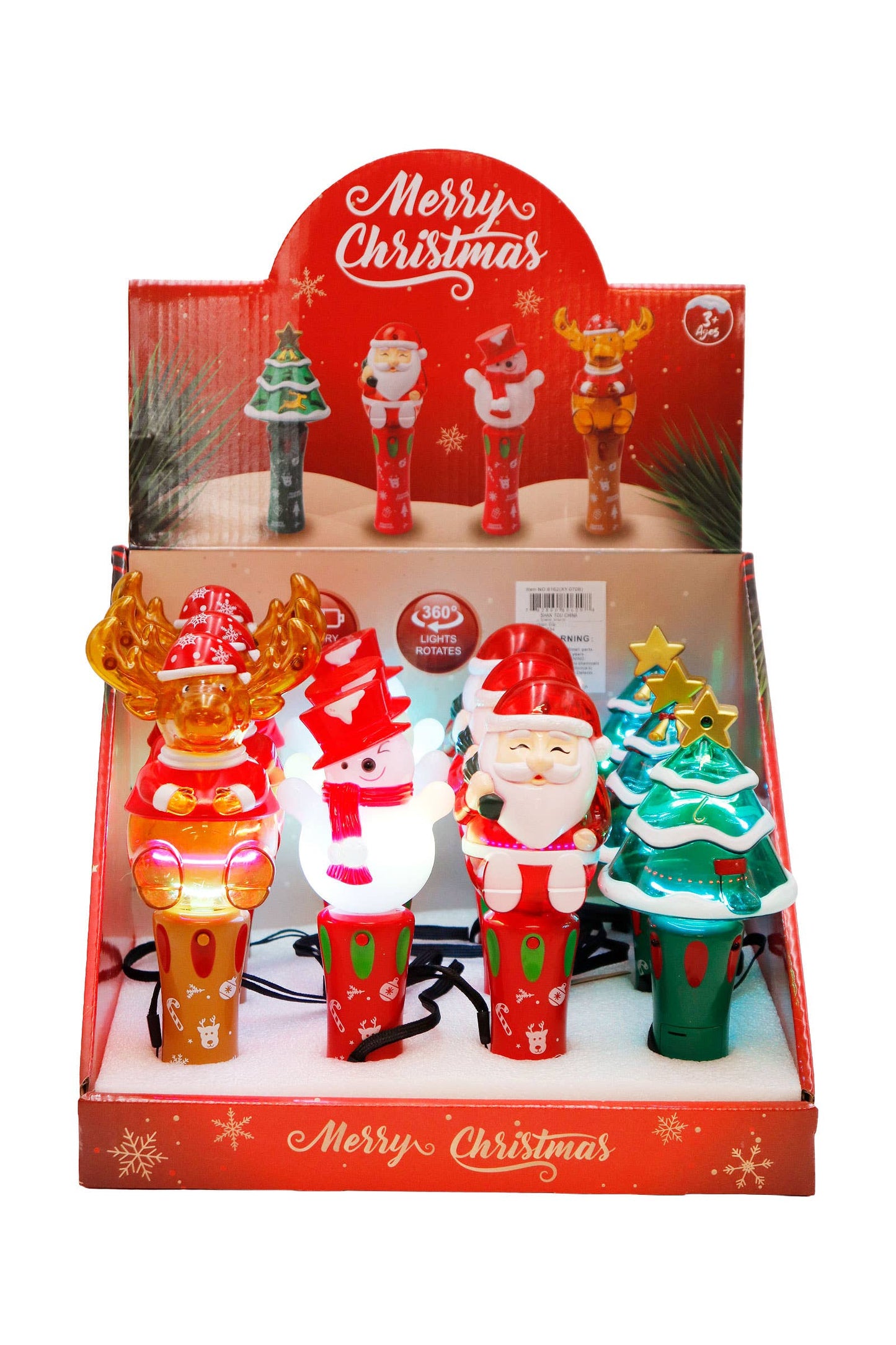 Christmas Spinning Led Light-up Glow Stick Wand