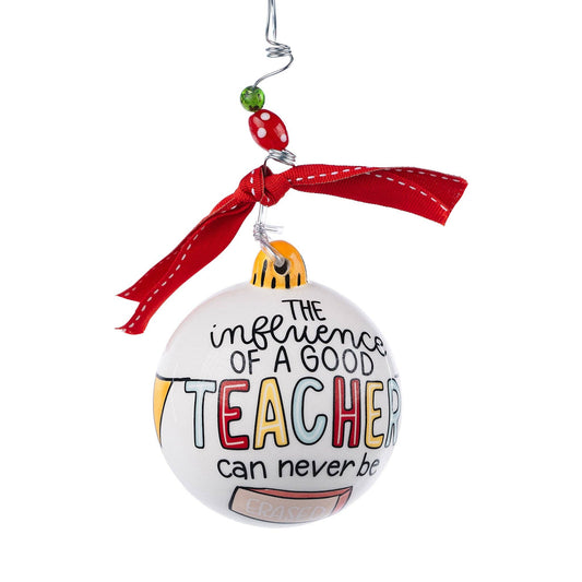 Teacher Eraser Christmas Ornament