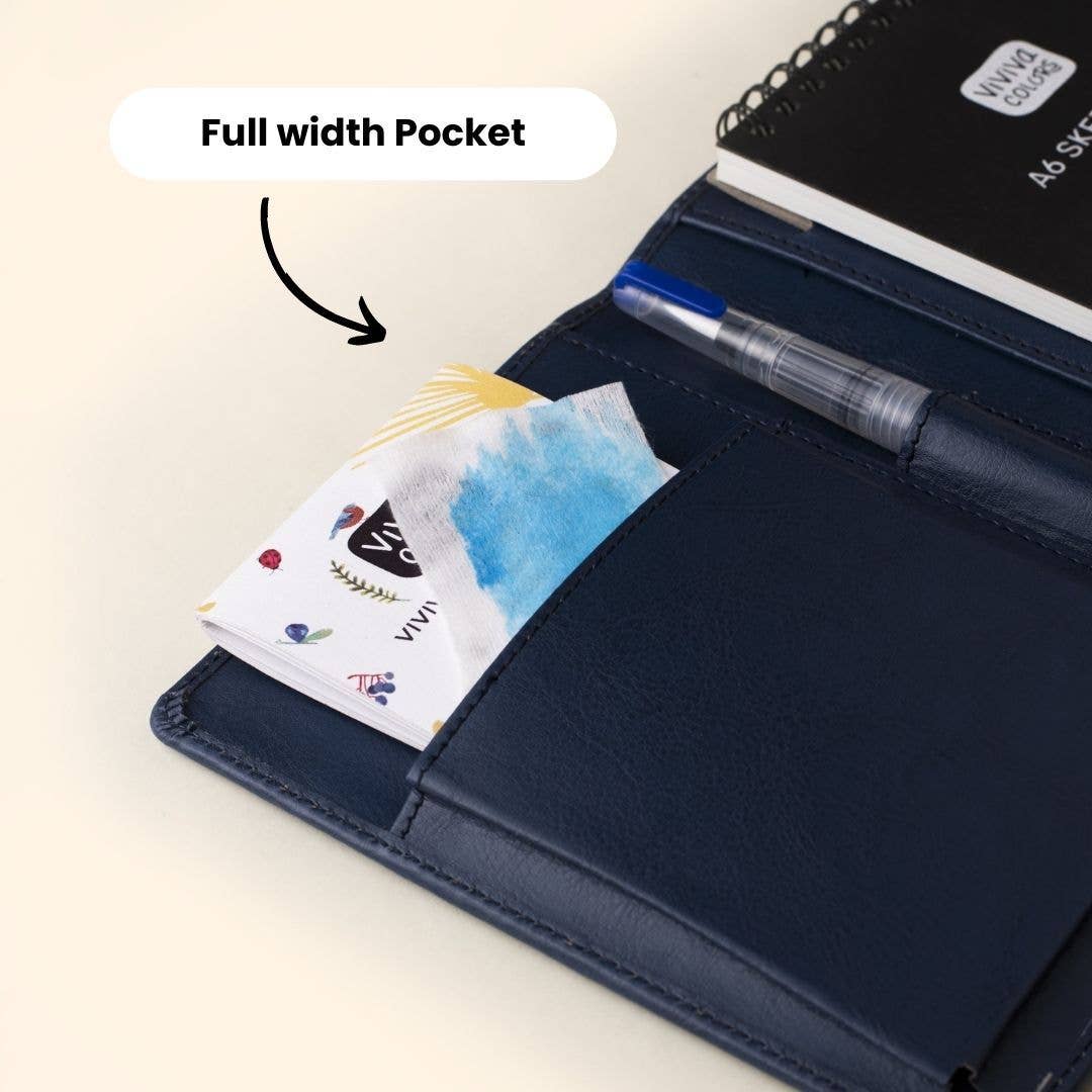 A6 Travel Paint Kit - Vegan Leather| Handcrafted| Portable