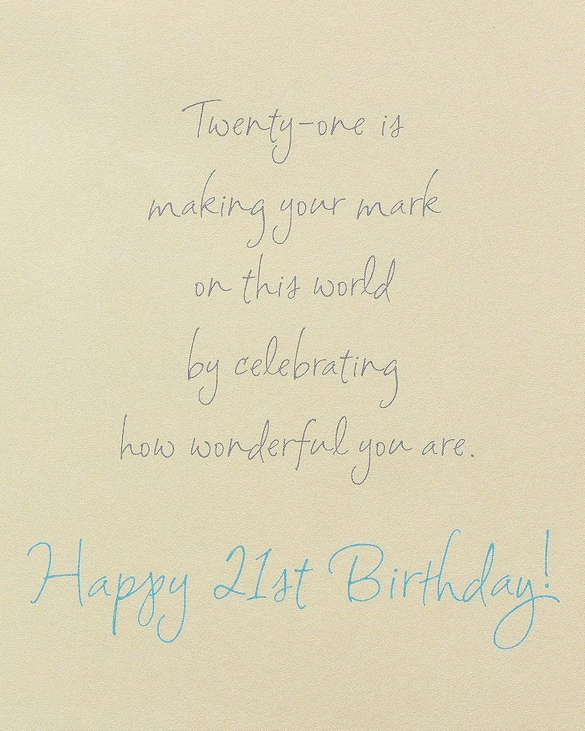 21st Birthday Card for Anyone (Time to Dream)