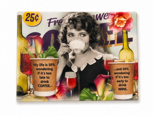 My life is 50% wondering if it's too late to drink coffee Magnet