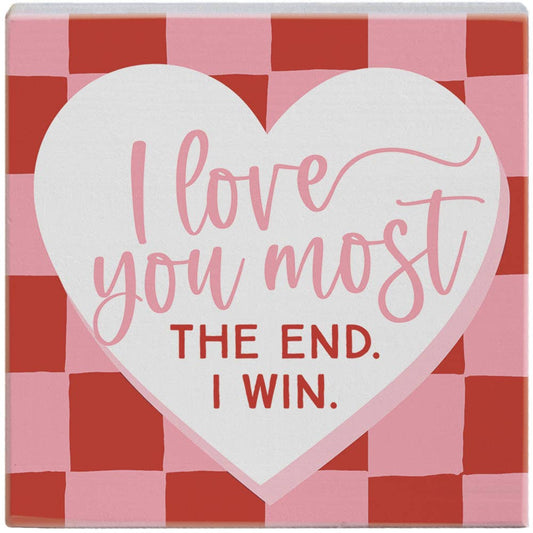 Love Most Checkers - Small Talk Square