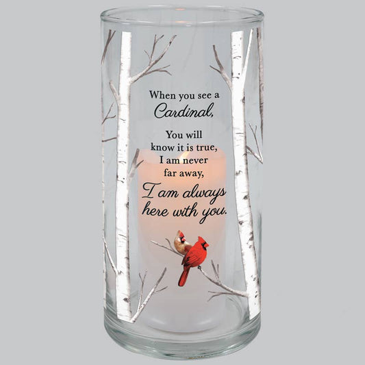 "Cardinal" Hurricane Candle