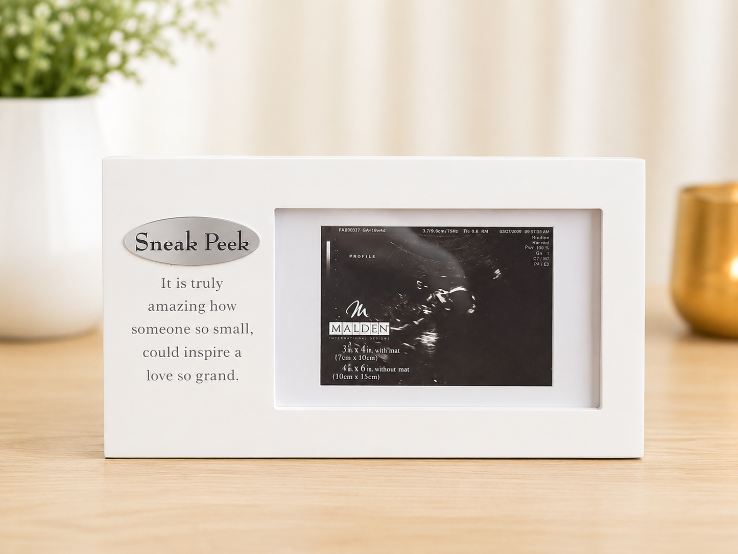 Sneak Peek Sonogram Picture Frame