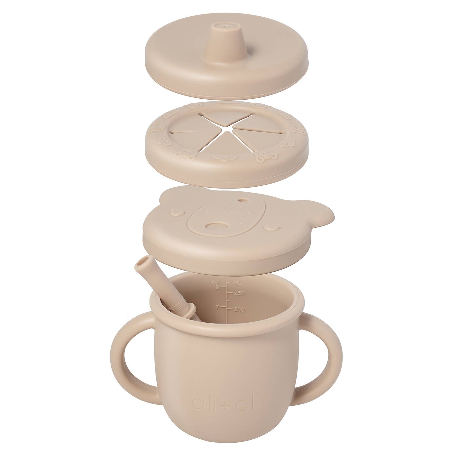 Toddler Cup Set (4-in-1) – Sippy, Straw, Snack, Open Cup
