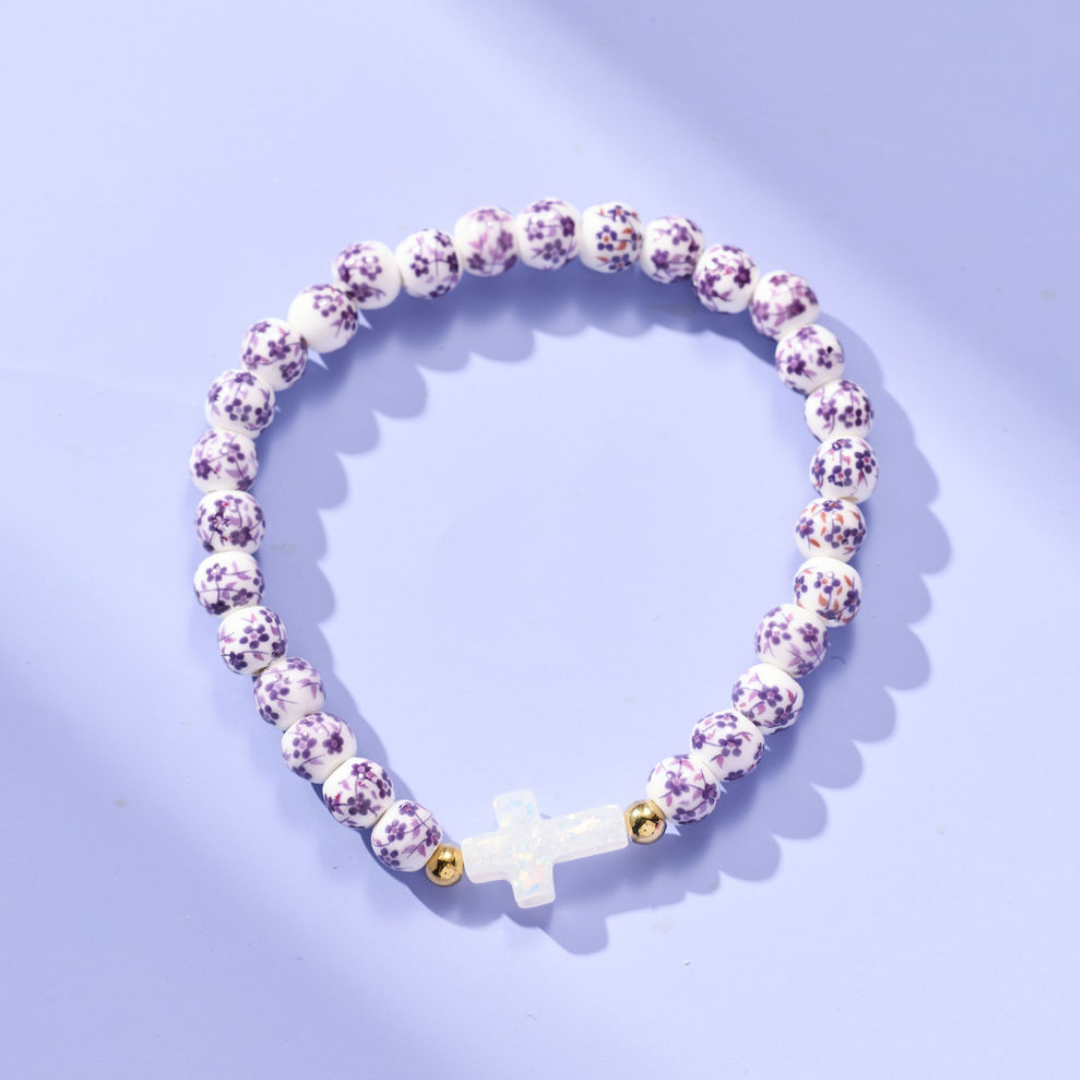 Holy Water Purple Porcelain Bracelet