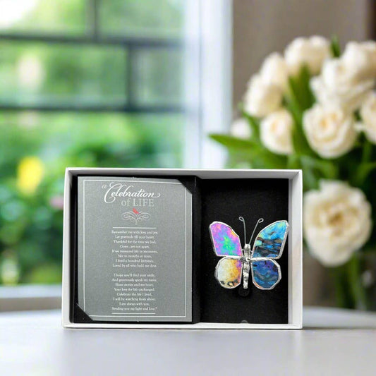 Celebration Of Life Gift: Sympathy Glass Butterfly