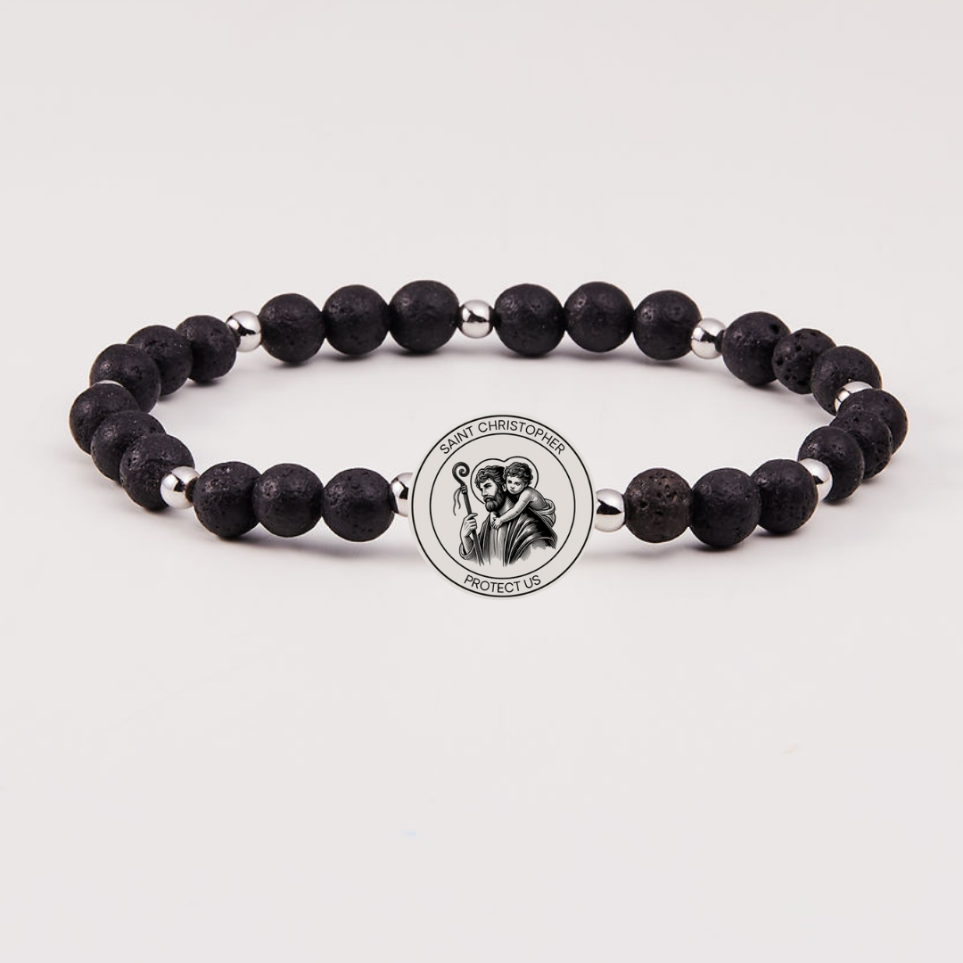 MEN'S HOLY WATER ST. CHRISTOPHER BRACELET