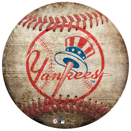 New York Yankees 12in Baseball Shaped Sign