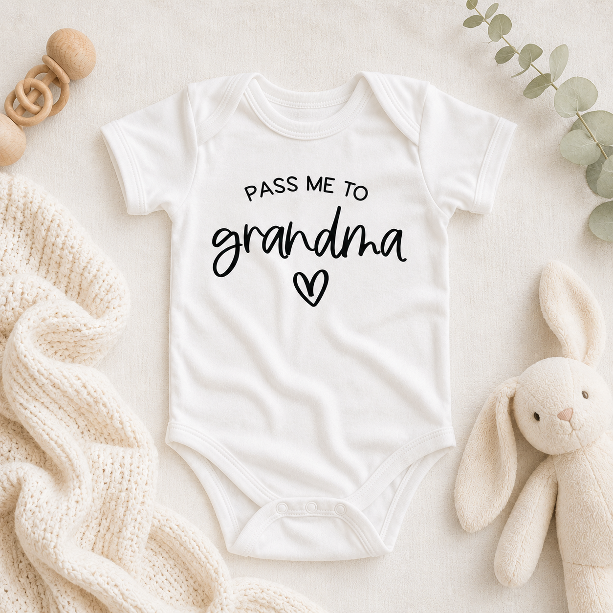 Pass me to Grandma, Grandparents Onesie, New Baby Gift