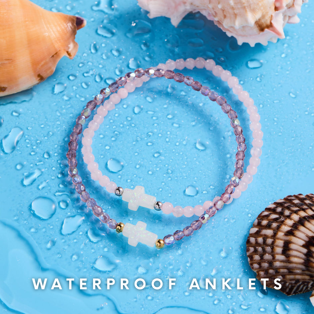 HOLY WATER BEADED  (ROSE QUARTZ )