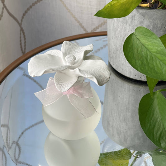 Ceramic Flower Diffuser Giftset - Lily of  Valley