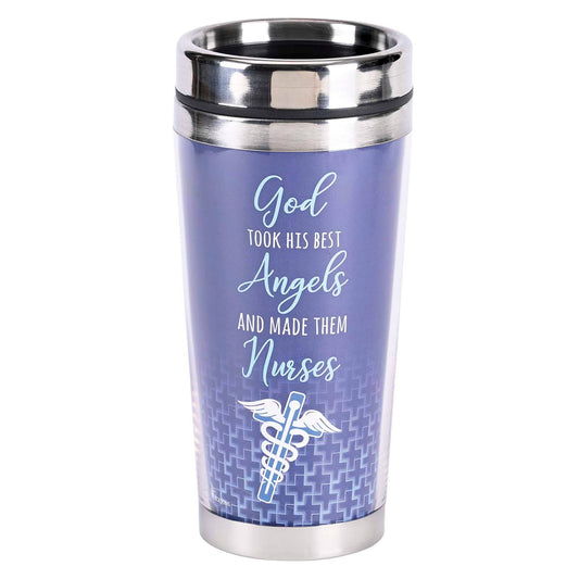 Travel Mug Nurse God Took His Best 16 oz