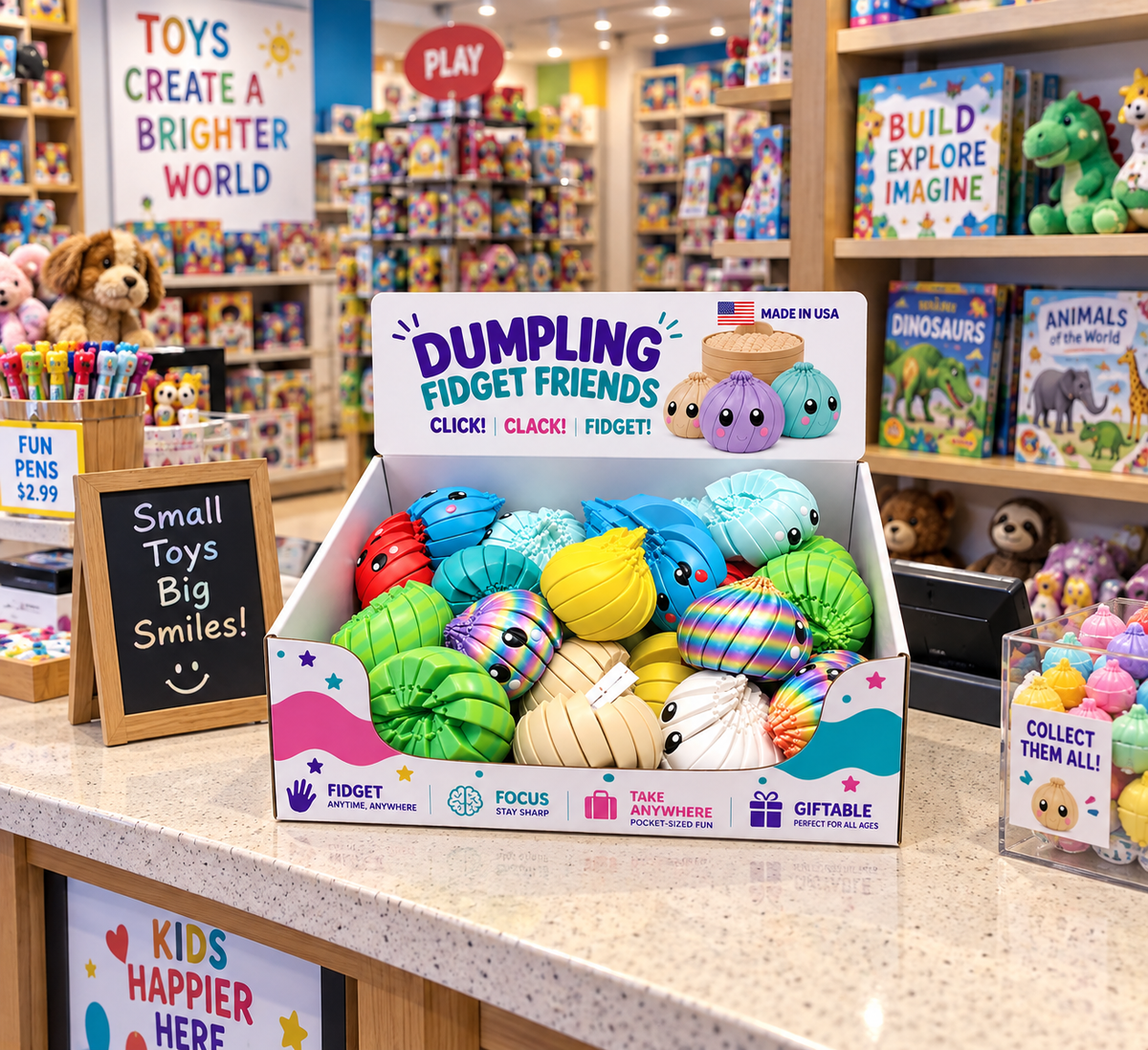 Articulated Dumpling Fidget Toys -