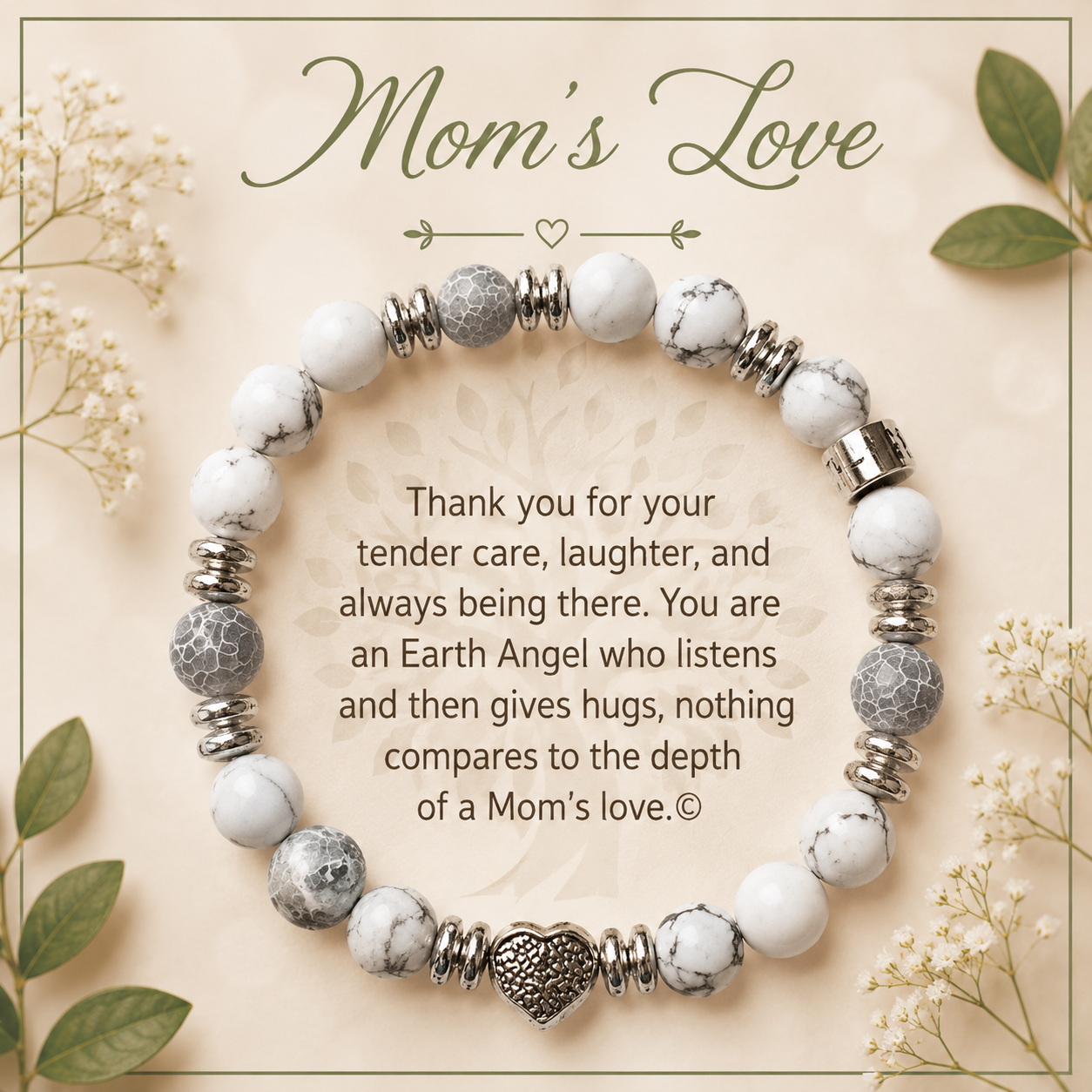 Earth Angel natural stone Braclet