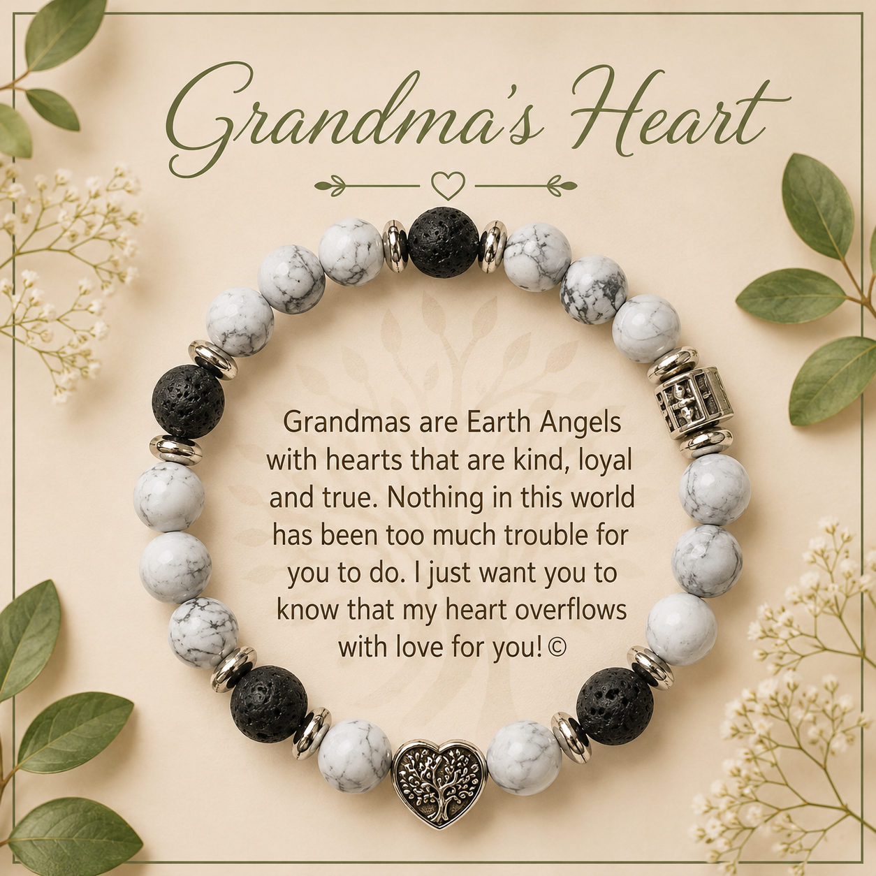 Earth Angel natural stone Braclet