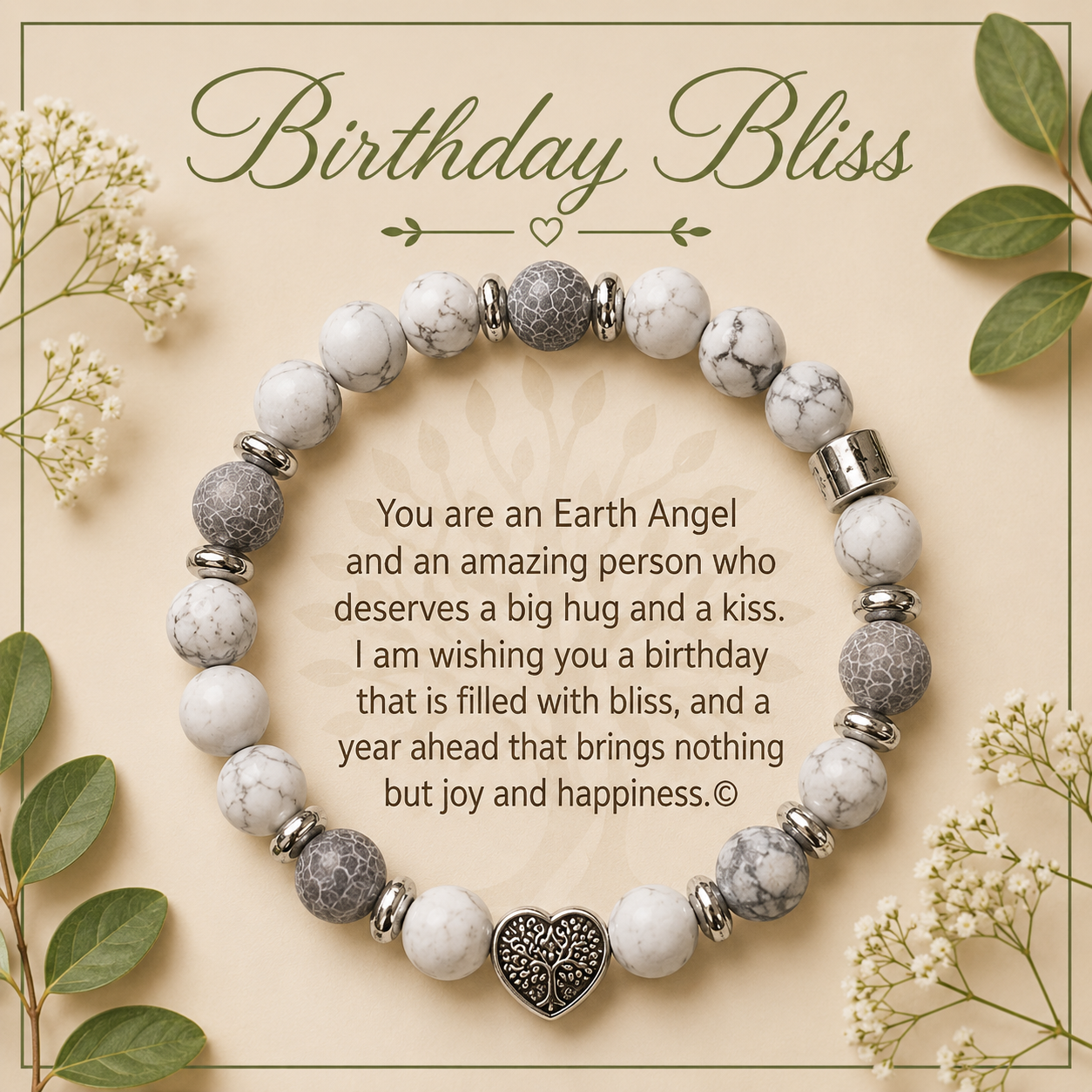 Earth Angel natural stone Braclet