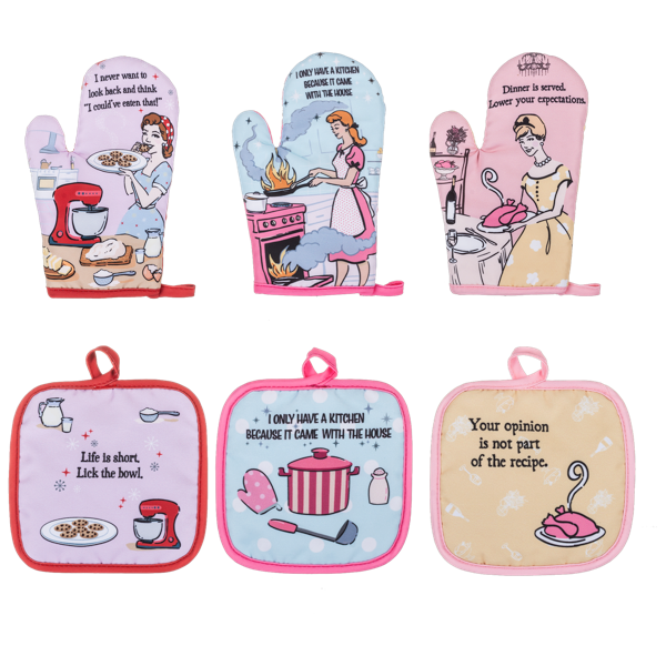 kitchen talk oven mitts