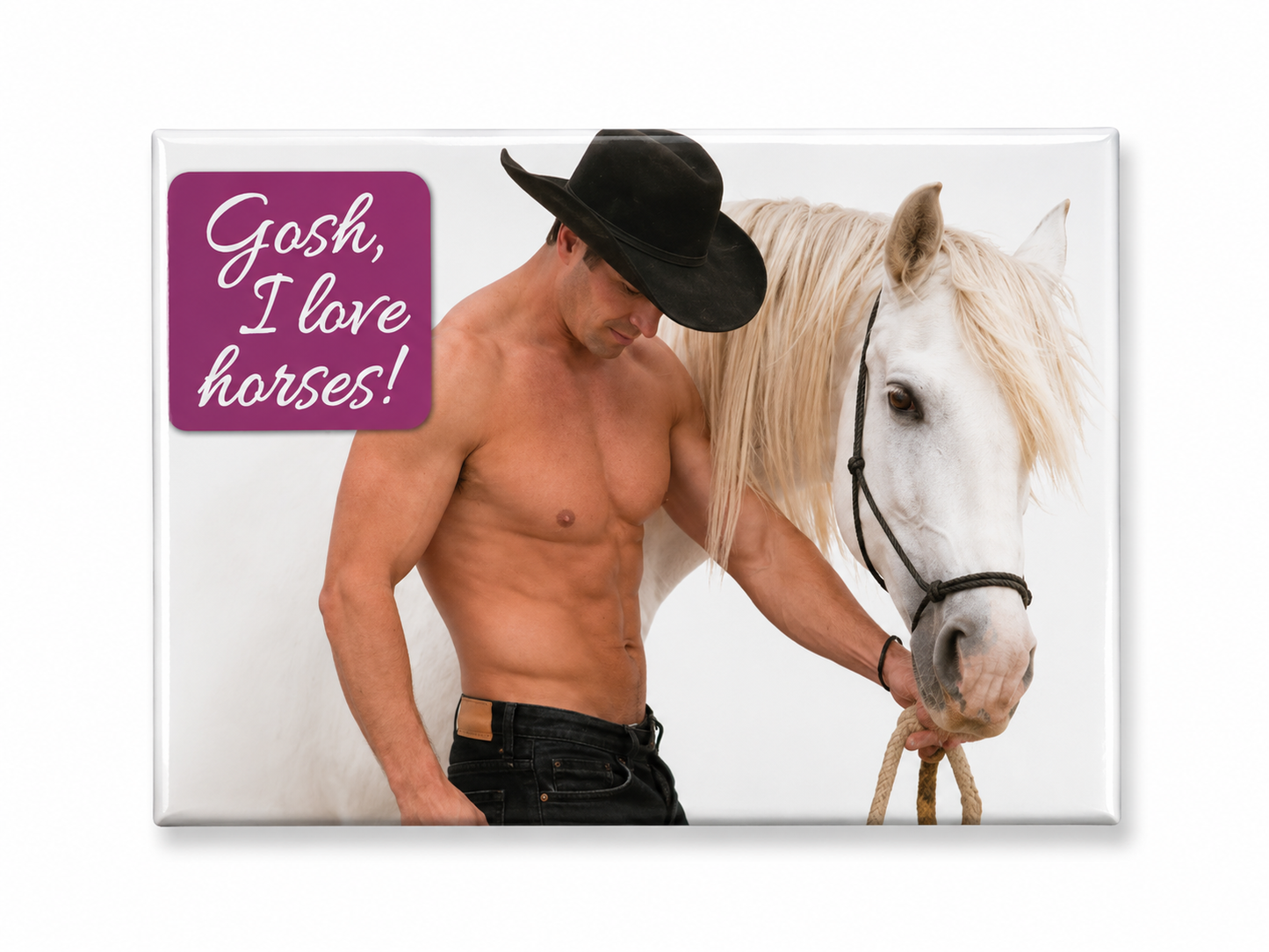 Gosh, I love horses magnet