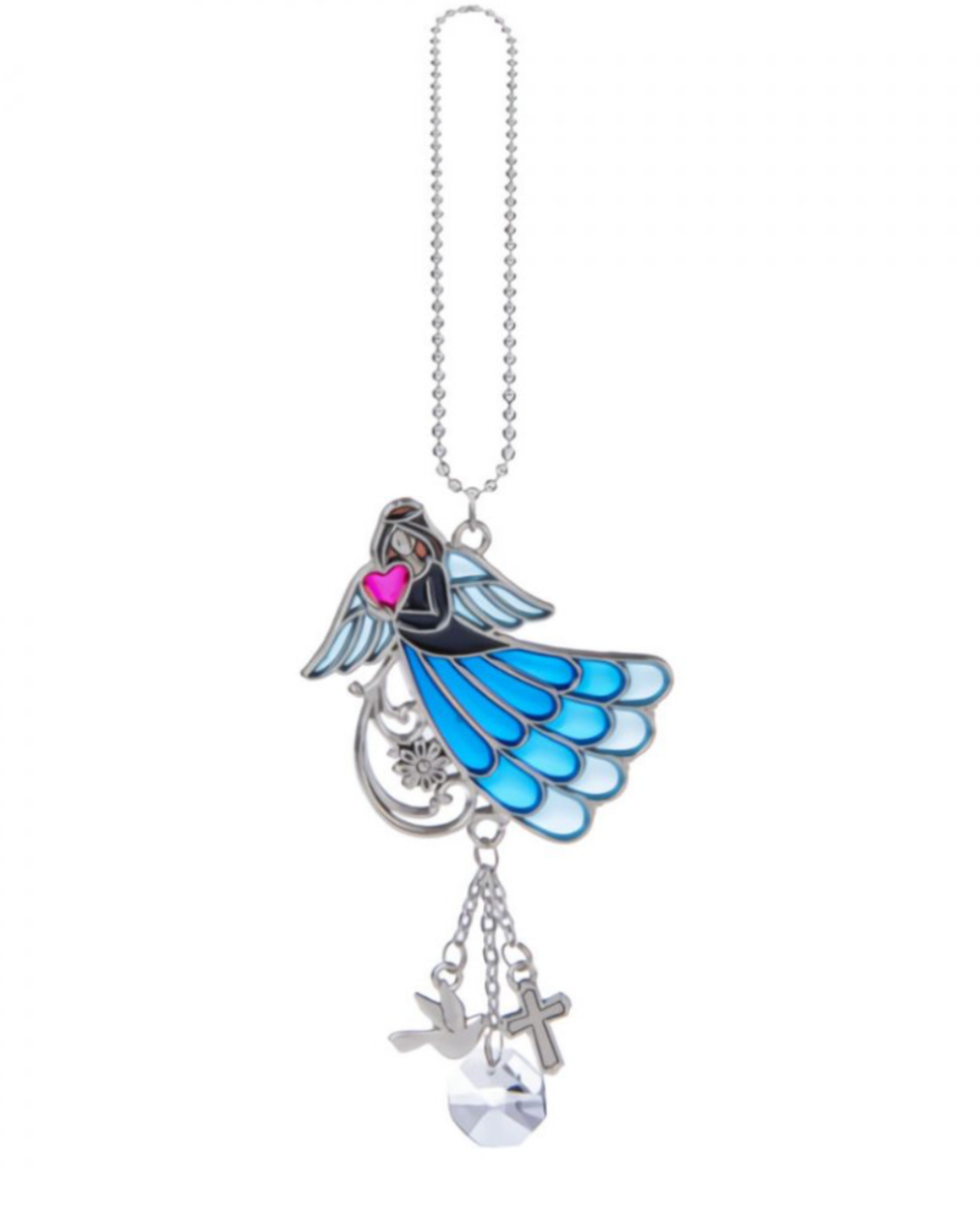 Angel card charm