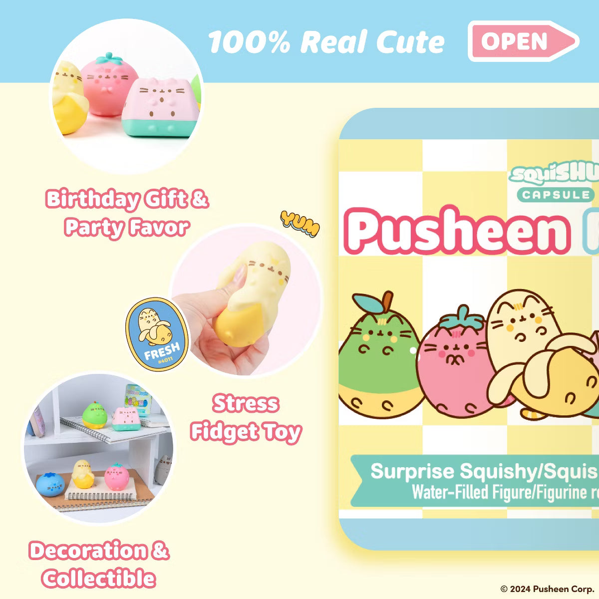 Pusheen Fruits Squishy The Cat Surprise Blind Collectible