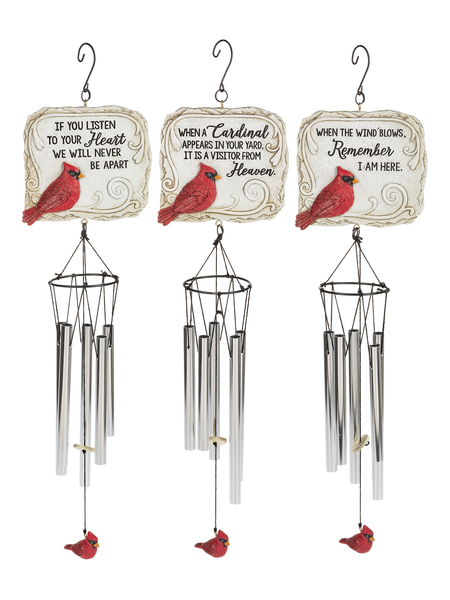 Cardinal wind chime by Ganz