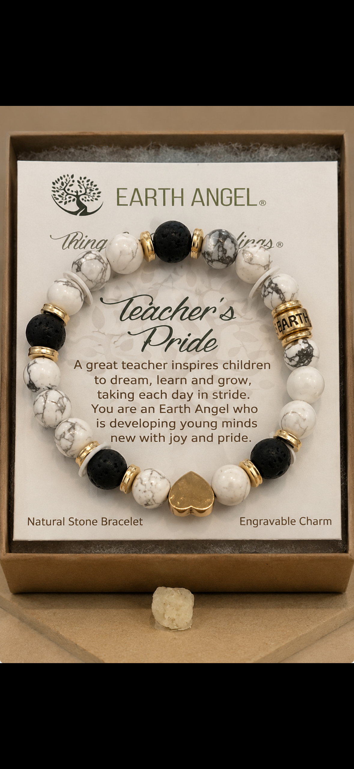 Earth Angel natural stone Braclet