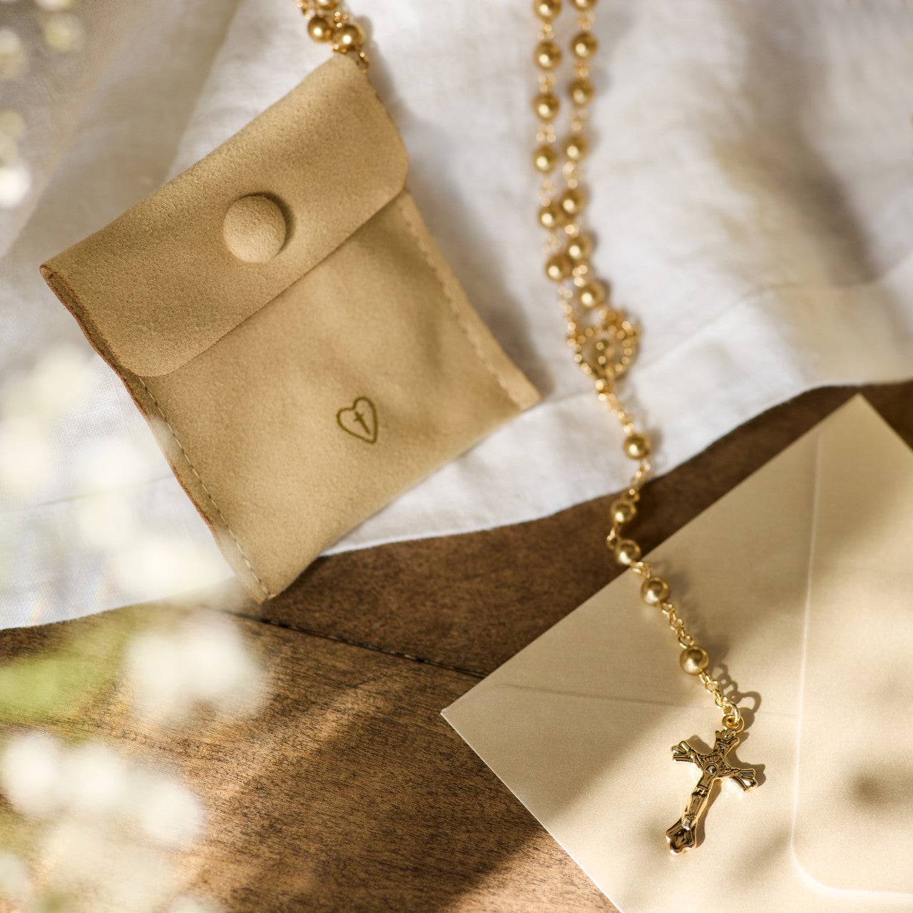 Rosary & Pouch Set