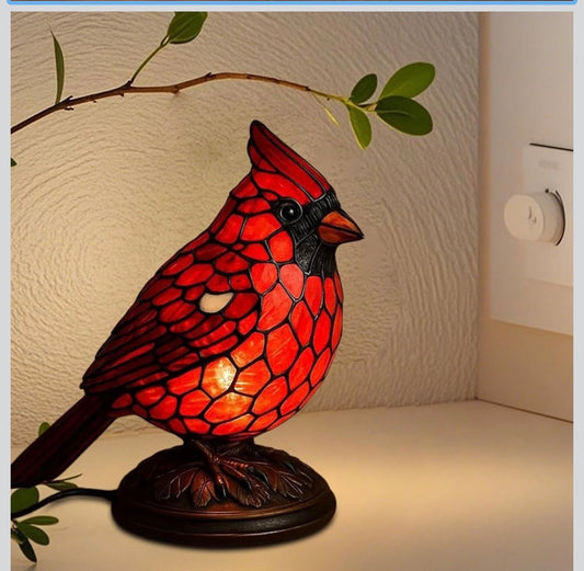Cardinal Bird Lamp