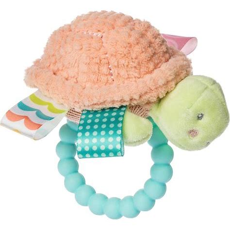 Taggies Tippy Turtle Teether Rattle – 6″