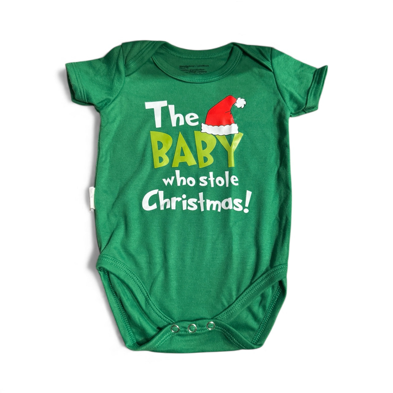 The Baby who stole Christmas onsie