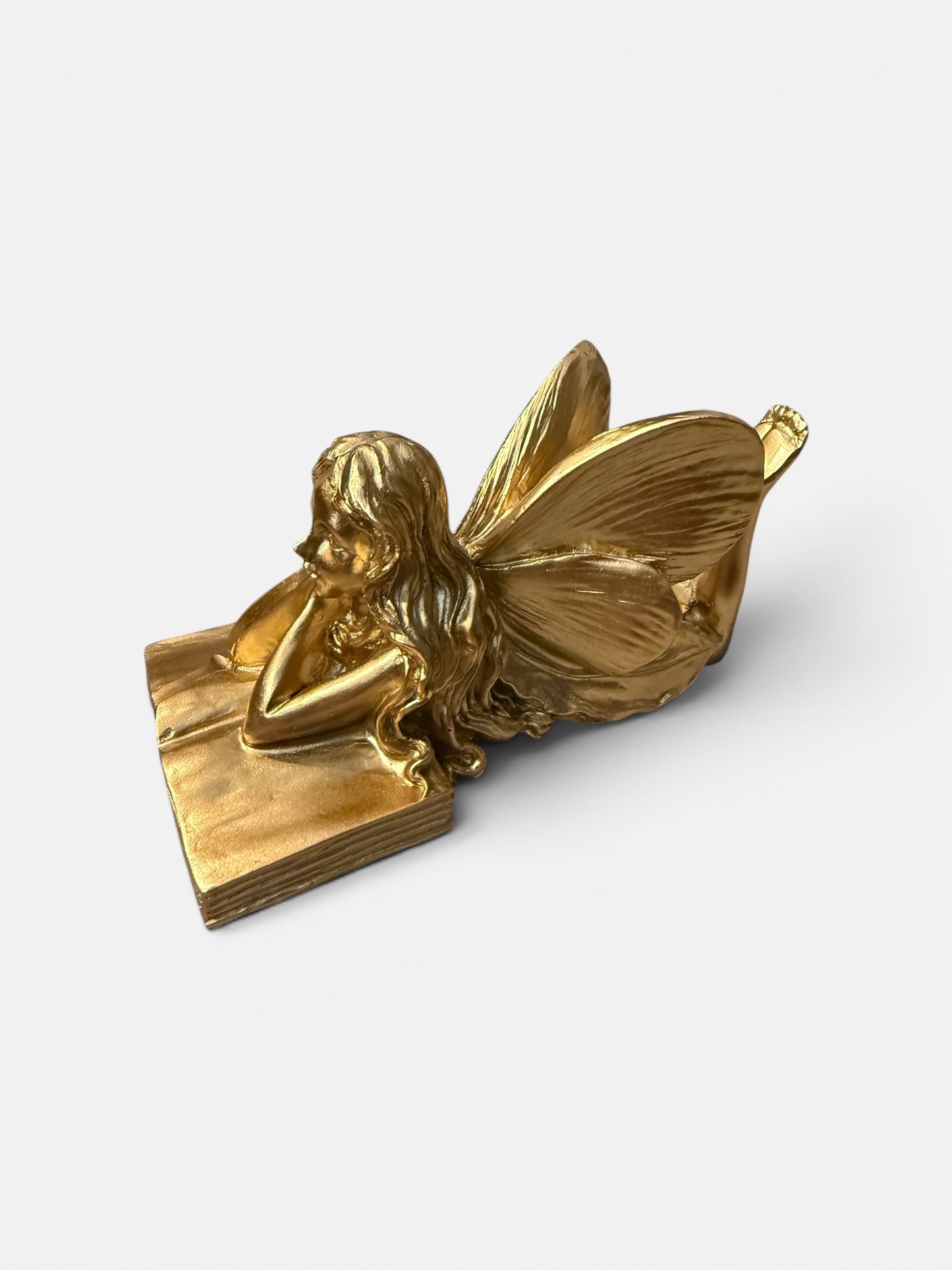 Gold Fairy on a book Sitter