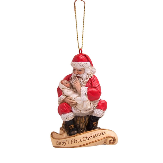 Roman Baby's 1st Christmas Santa with Baby Ornament