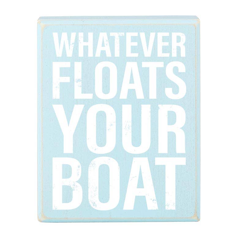 Box Sign - Floats Boat