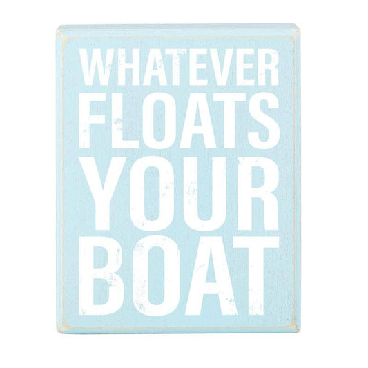 Box Sign - Floats Boat