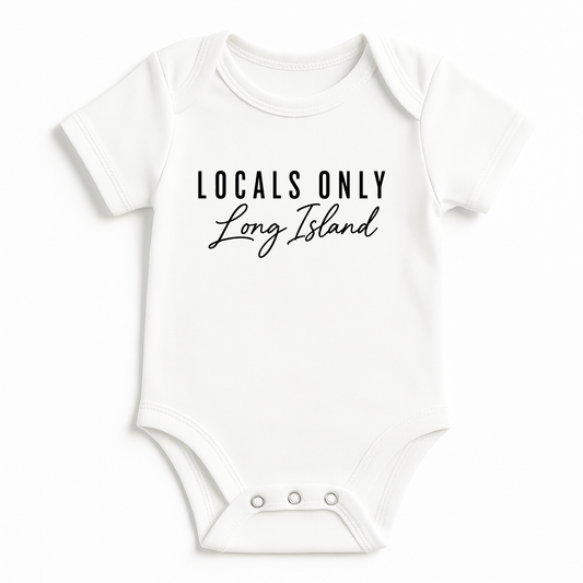 New York Baby Onesie, Long Island Locals Only