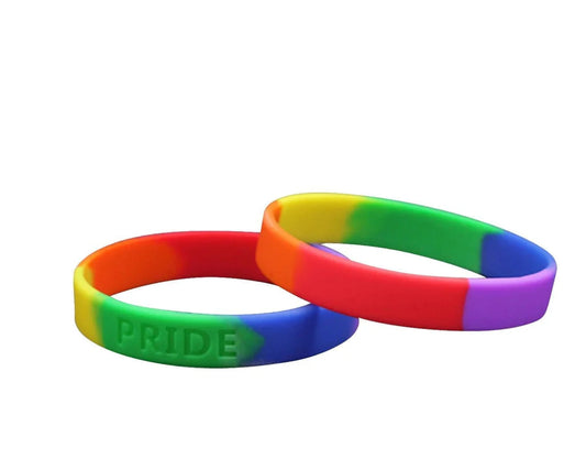 Rainbow PRIDE Silicone Bracelet Wristbands