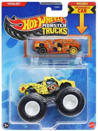 Mattel Hot Wheels Monster Truck 1:64 with Crushable Car