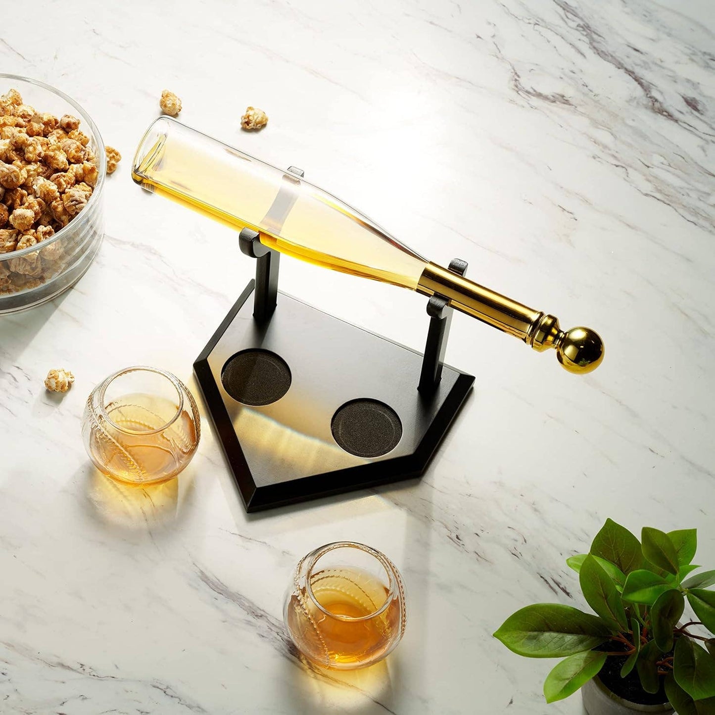 Baseball Bat Whiskey Decanter and Glasses Gift Set - Sports