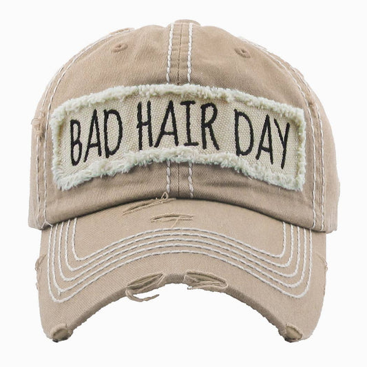 Bad Hair Day washed vintage ball cap