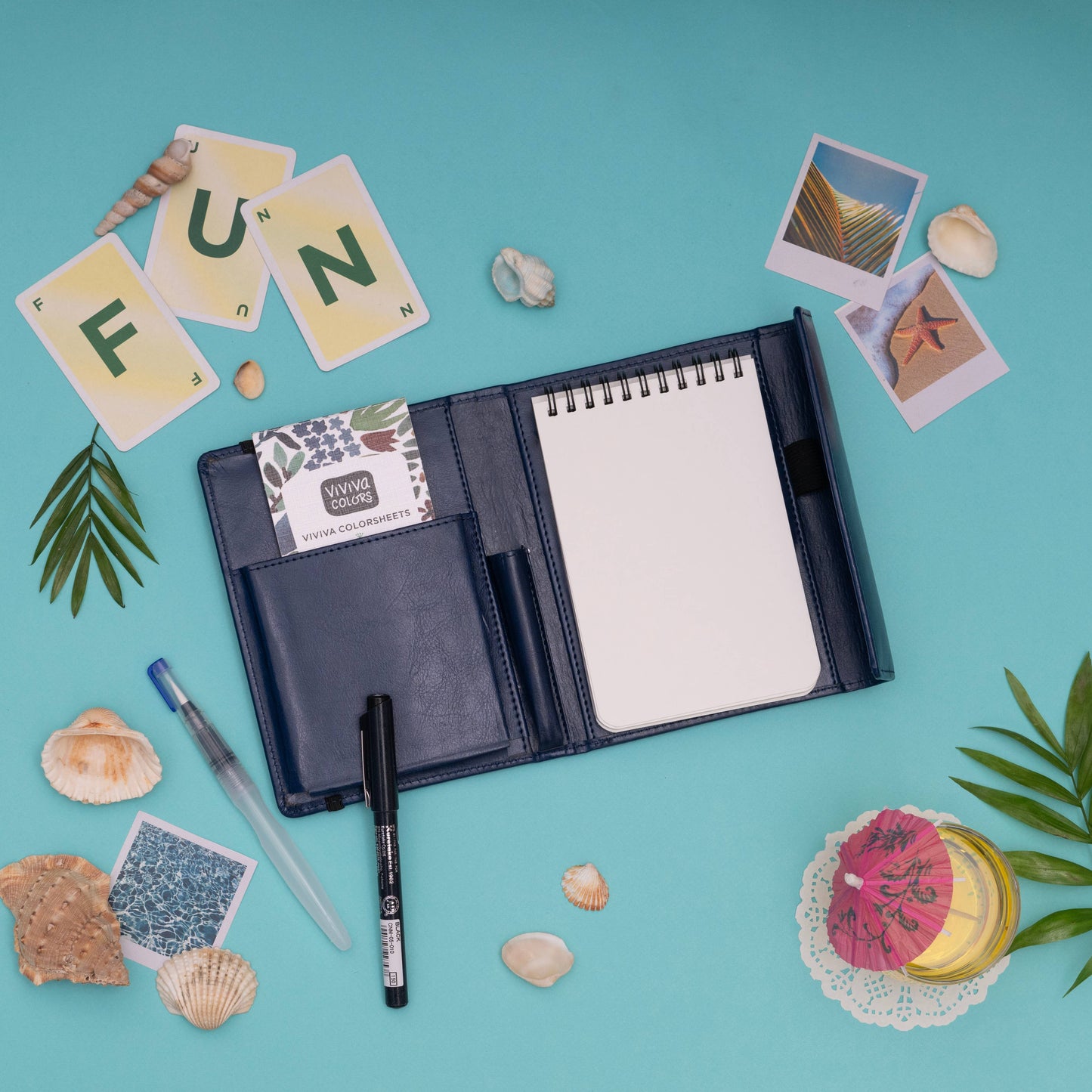 A6 Travel Paint Kit - Vegan Leather| Handcrafted| Portable