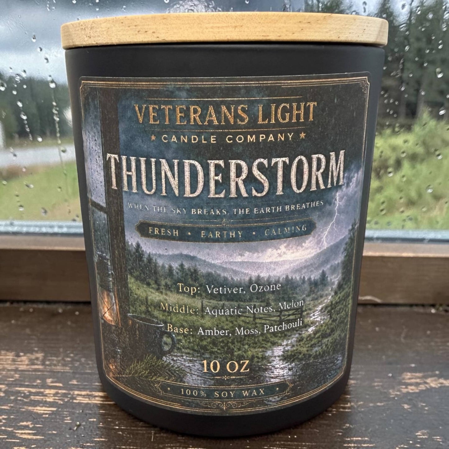 Thunderstorm Candle | Fresh Rain, Ozone & Earthy Scent