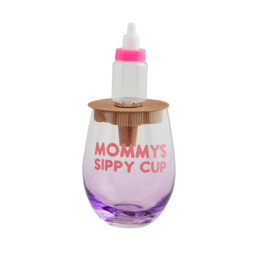 Baby Bottle Wine Glass Set